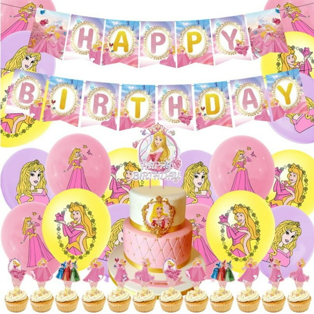 Globos decorativos para fiesta alusivos a la Bella Durmiente