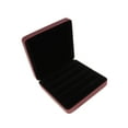 thumbnail image 3 of Joyero Organizador de anillos de viaje Yinane Decorativo Multifuncional Compacto Caja de recuerdos Pequeño portátil Regalo de cumpleaños Estuche de joyería Rojo, 3 of 8