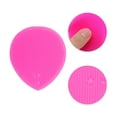 thumbnail image 3 of Unique Bargains 1 Pc Portable Silicone Facial Cleansing Brush with Suction Cup 3.23"x2.76"x1.5" Rose Red, 3 of 7