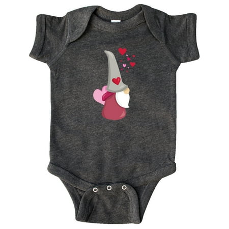 

Inktastic Valentine s Day Gnome Gnome With Pink Heart Gift Baby Girl Bodysuit