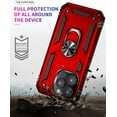 thumbnail image 6 of CoverON For Apple iPhone 14 Pro Max Case, Ring Kickstand Rugged Phone Cover Magnetic Car Mount Compatible - Red, 6 of 9