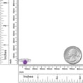 thumbnail image 6 of Gem Stone King 10K White Gold Purple Zirconia Solitaire Engagement Ring for Women | 1.50 Cttw | Round 6MM | Gemstone Birthstone | Size 8, 6 of 6