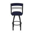 thumbnail image 5 of 860 Hunter 36" Swivel Bar Stool with Black Wrinkle Finish and Canter Twilight Seat and Back, 5 of 5