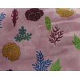 thumbnail image 4 of oneOone Georgette Viscose Pink Fabric Leaves Artistic Craft Projects Decor Fabric Printed By The Yard 42 Inch Wide, 4 of 4