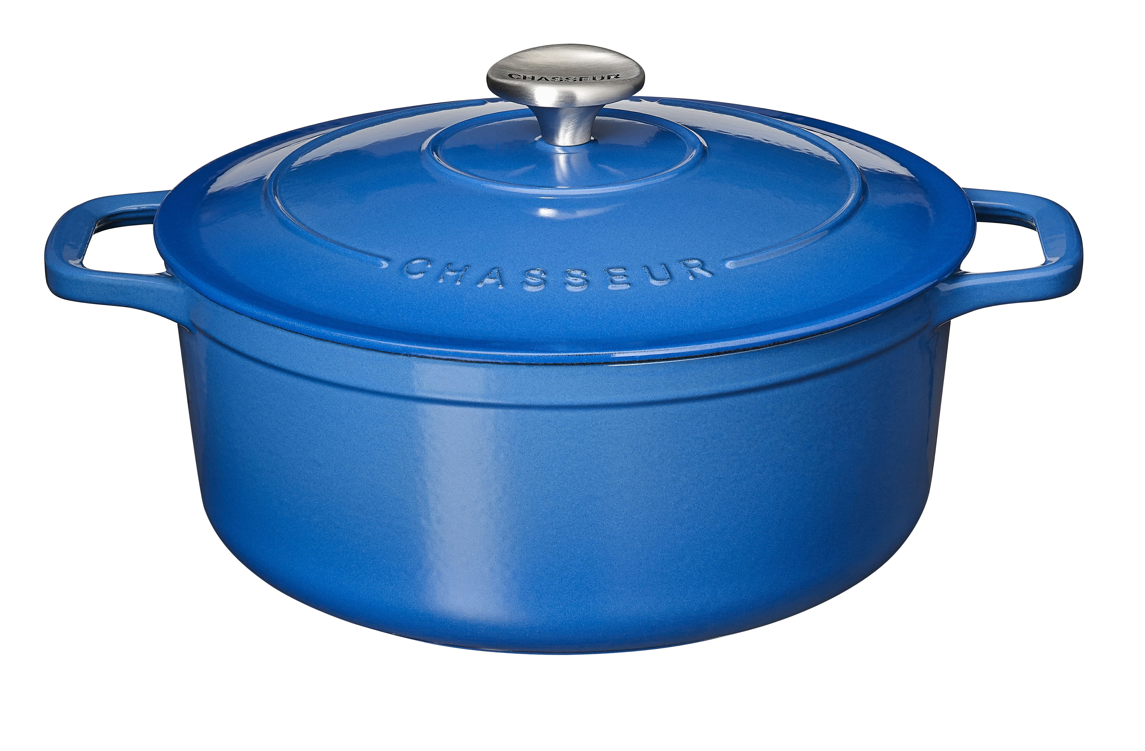 Chasseur France Blue Round Dutch Oven, DIA 9 1/2