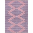 thumbnail image 2 of 9' X 12' Pink And Blue Geometric Washable Indoor Outdoor Area Rug, 2 of 5