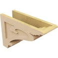 thumbnail image 5 of 6"W x 18"D x 12"H Classic Mayflower Rough Cedar Woodgrain TimberThane Corbel, Primed Tan, 5 of 6