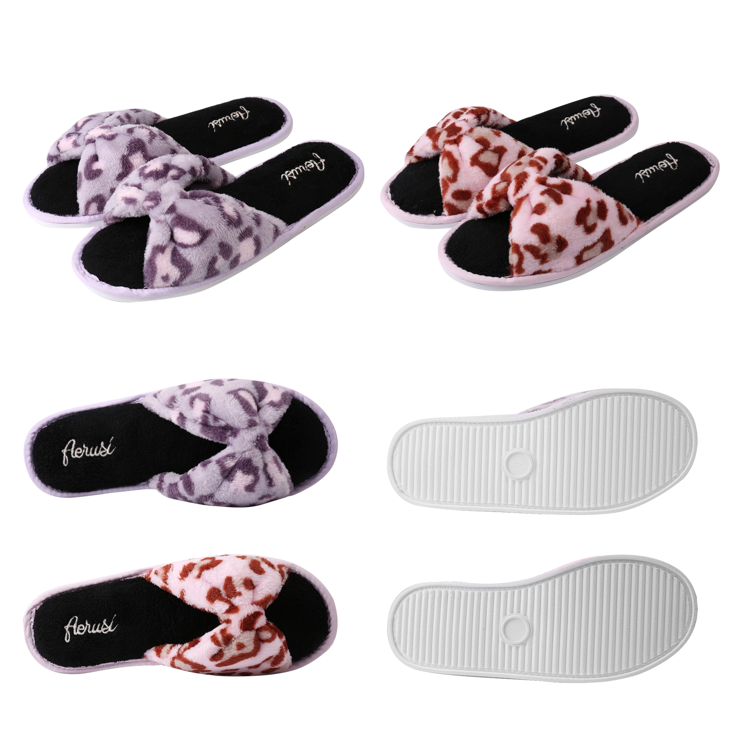 Leopard Memory Foam Warm Comfortable Home House Slipper