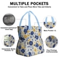 thumbnail image 3 of Pioneer Flower Drawstring Lunch Bag Women - Drawstring Lunch Bag Insulated for Work Office - Stain-Resistant Large Lunchbags for Women with Multi-Pockets, 3 of 6