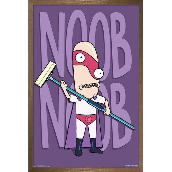 Rick And Morty - Noob Noob Wall Poster, 14.725" x 22.375", Framed
