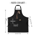 thumbnail image 4 of 2 Pack Adjustable Bib Apron with Fun Giraffe Design & 2 Pockets - Perfect for Cooking Baking and Kitchen Use for Men & Women, 4 of 5