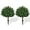 Pine, variant on Artificial Rose Topiary Ball Trees with Ground Spike, 2 Pack 16 Inches Artificial Shrubs, Fake Evergreen Artificial Plant Brush for Indoor Outdoor Front Porch Garden
