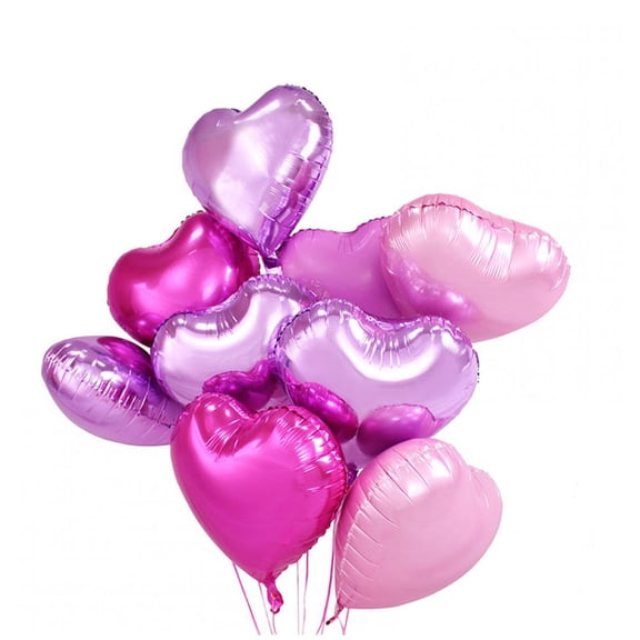 vlrwzc 5pcs 10inch Romantic Heart Pearl Pink Foil Balloons Baby Shower Bride To Be Helium Globos Wedding Decoration Mariage Air Balls.Q