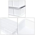 thumbnail image 3 of Yuright 4-Pack Plastic Pizza Dough Proofing Box, Commercial Stackable Pizza Proofing Dough Tray, White, 3 of 6