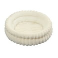 thumbnail image 2 of Warm Cat Bed Cat Bed Kitten Bed, Washable Round Cat Beds for Indoor Cats, Super Soft Plush Faux Fur Pet Bed for Puppy and Kitten with Anti-Slip Bottom (White), 2 of 6