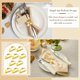 thumbnail image 2 of 10 Pcs Stainless Steel Napkin Rings Metal Napkin Ring Holders Modern Ring Holder Serviette Buckles (Matte Gold Semicircle), 2 of 5