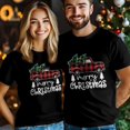 thumbnail image 4 of Camisetas gráficas informales de manga corta para hombre con diseño de camión de granja y Feliz Navidad, 4 of 8