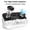 White, variant on GameXcel White Noise Sound Machine for Baby & Adults, 38 Non-Looping Sounds, Dual Speakers, Headphone Jack, Timer & Memory, USB Powered, Black