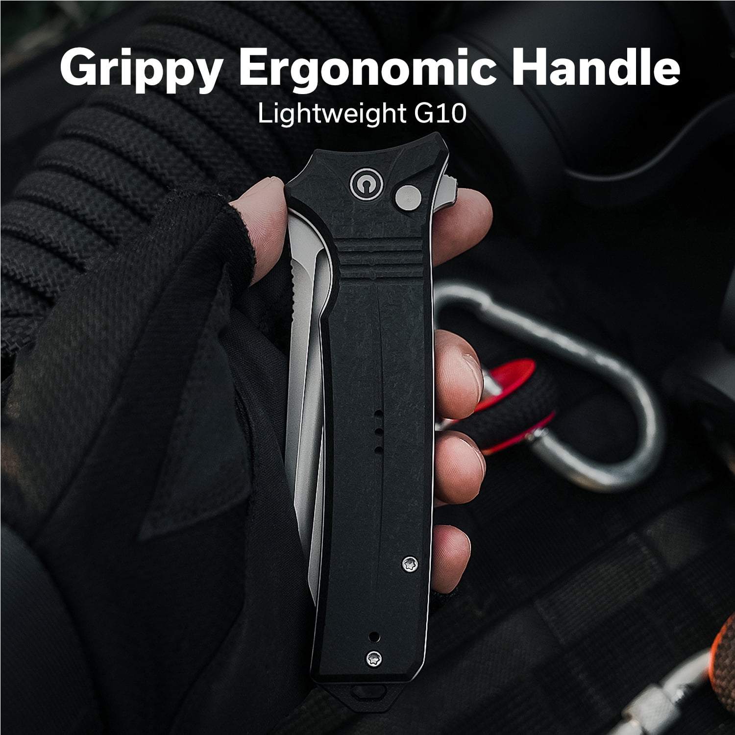 CIVIVI Neurohaptic Pocket Folding Knife with 3.74'' Nitro-V Blade G10 Handle, Reversible Clip, Gift for Men Women C23080-2