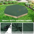 thumbnail image 3 of Cubierta impermeable para arenero, tela Oxford hexagonal, verde, anti UV, cubierta protectora para arenero, para juguetes de arenero, piscina y muebles (70,9 x 59 pulgadas), 3 of 5