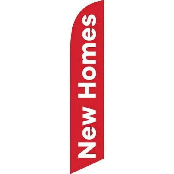 New Homes Advertising Feather Flag Banner for Outdoors, Replacement Flag Only