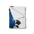 thumbnail image 2 of Heels and Dresses Soft Flannel Fleece Throw Blanket, Mannequin in Tailor's Shop with Blooming Flower Retro Classical, Cozy Plush for Indoor and Outdoor Use, 50" x 60", Blue Black White, by Ambesonne, 2 of 6
