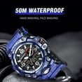 thumbnail image 3 of SMAEL Men Sport Watches Dual Time Digital Watch Quartz 50m Waterproof Watch Led Military Watch Sport 8035 Men Watches Wristwatch, 3 of 6