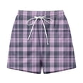 thumbnail image 4 of Women's Plus Size Drawstring Shorts with Pockets Casual Summer 5 Inseam, 4 of 6