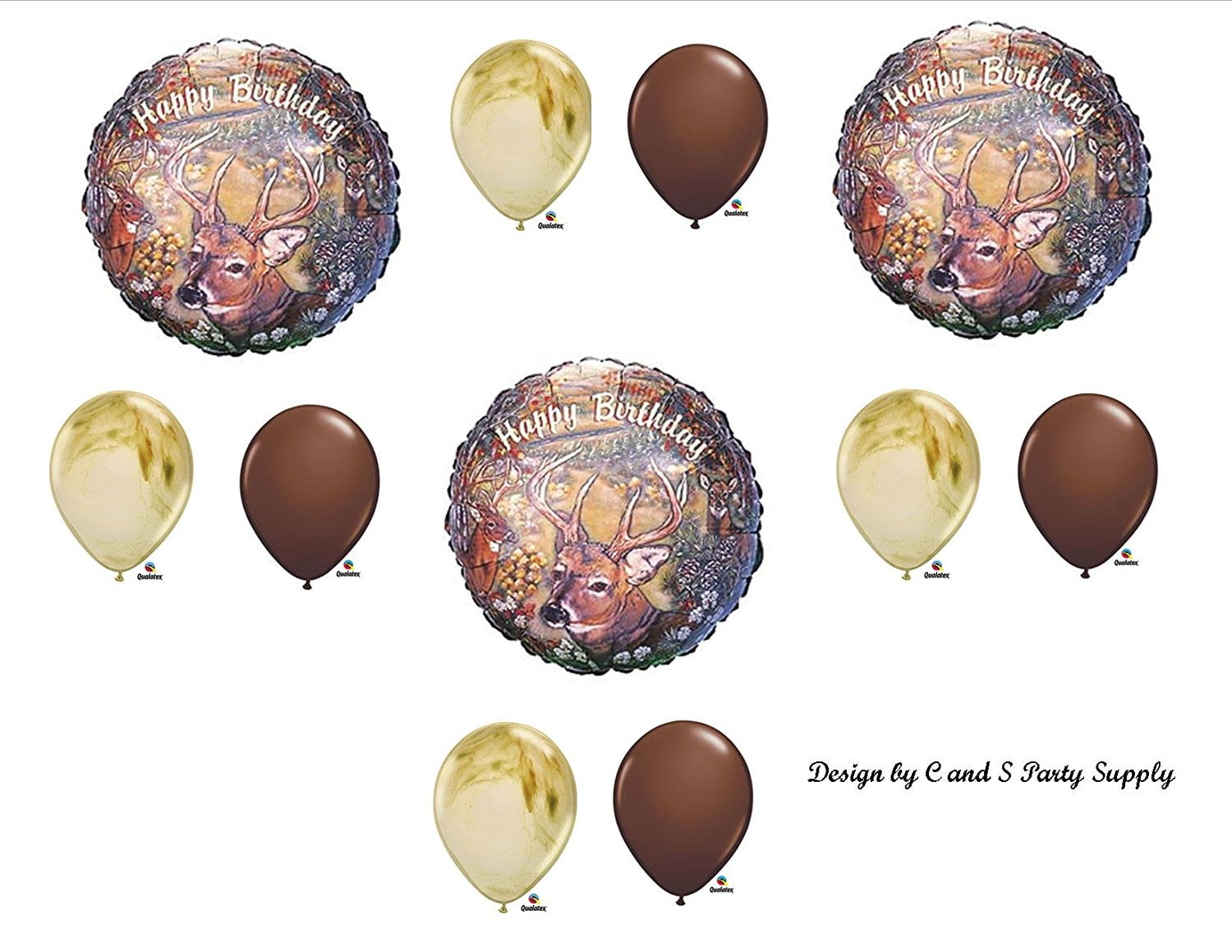 Deer Hunting Camouflage Birthday Party Balloons Favors Decorations