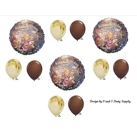 Deer Hunting Camouflage Birthday Party Balloons Favors Decorations
