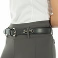 thumbnail image 2 of Equinavia Tirild Womens Leather Equestrian Horse Riding Belt with Bit Design, 2 of 12