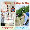 thumbnail image 4 of Costway 2-Pack Bow and Arrow Set for Kids LED Light Up Archery Toy with 20 Suction Arrows, 4 of 10