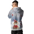 thumbnail image 5 of Hello Winter Pomeranian Football Snowman Welcome Snowy Morning All Over Print 3D Hoodie Unisex Merch Hoodies Pom Dog Lover Gifts - 01012, 5 of 6