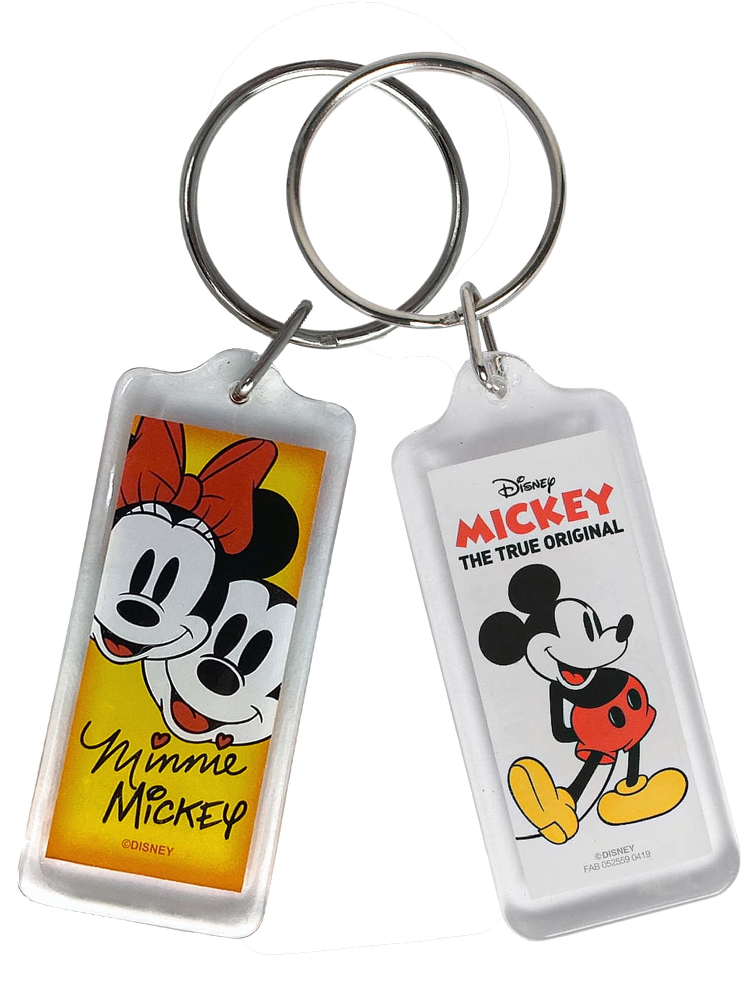 Disney Mickey Mouse Hand Up Figural PVC Keychain Keyring Key Ring Chain 