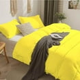 thumbnail image 3 of D.N.G. BEDDINGS 1 Piece Boho Chic Pom Pom Comforter, All Season Down Alternative Bedding Comforter - (Full/Queen Size, Yellow) 800 Thread Count, Egyptian Cotton., 3 of 6