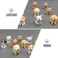 thumbnail image 5 of 9 Pcs Cute Puppy Model Resin Handicraft Animal Toys Office Decor Miniature Figurines Christmas Cakes Toppers Child, 5 of 6