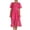 Hot Pink, variant on Vedolay Women Dresses Summer Women Short Sleeve Print Dress V Neck Casual Short Dresses,Hot Pink M