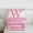 Pink W, variant on Feelyou Princess Monogrammed B Twin Comforter Sets, Kids Bow Letter Bedding Set, 2pcs