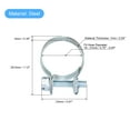 thumbnail image 2 of Uxcell 19-21mm Mini Fuel Injection Hose Clamp Zinc Plated Steel Fuel Line Clamp 20 Pack, 2 of 6
