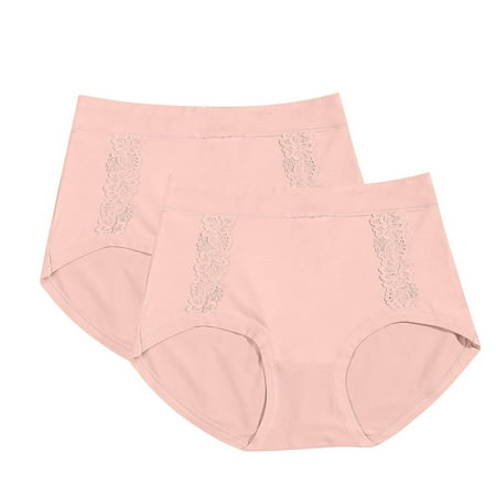 Mqqzkk Women s Cotton Underwear Ladies Soft Stretch Comfy High Waisted Briefs Flower Presses Panties Boyshorts