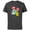 Charcoal, variant on Disney Mickey Mouse Head and Hand Retro Pop Art - Short Sleeve Cotton T-Shirt for Adults - Customized-Black
