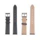 thumbnail image 4 of Correas de reloj de piel de vaca únicas para hombres y mujeres, correa de reloj de grano de piel de vaca de 22 mm, color gris, 4 of 6