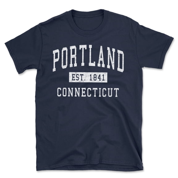 Portland Connecticut Classic Established Men's Cotton T-Shirt