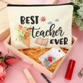 thumbnail image 4 of 12 PCS Teacher Appreciation Gift Set 6 Teacher Kit Makeup Cosmetic Bags and 6 Keychains Graduation Valentines Gifts, 4 of 7