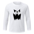 thumbnail image 4 of Blusa informal de manga larga con cuello redondo y estampado de calavera para hombre Pompotops  oipoqjl1797, 4 of 9