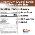 thumbnail image 2 of Luxury Dubai-Style Chocolate Bar 200g, Rich & Exotic Gourmet Milk Chocolate, with Pistachio Butter Cream & Shredded Knafeh Crunchy Kadayif (Kataifi), Premium Gift or Personal Indulgence 7.05 Oz, 2 of 7
