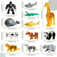 thumbnail image 2 of Animal Building Blocks Model, Building Toys, Mini Animal Building Blocks, Whale, Giraffe, Cow, Leopard, Panda, Crocodile, Shark, Chimpanzee, Dog, Horse, Rabbit, Penguin, Parrot, Eagle, Mini Duck, Zoo, 2 of 5
