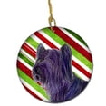 thumbnail image 1 of Skye Terrier Candy Cane Holiday Christmas Ceramic Ornament, 1 of 1