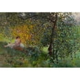 thumbnail image 3 of Luis Graner i Arrufi 24x18 Black Modern Framed Museum Art Print Titled - Family Resting in a Park, 3 of 5