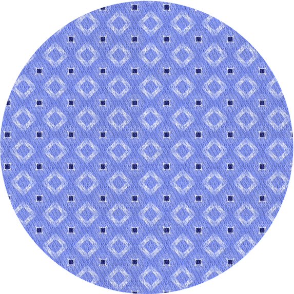 Ahgly Company Machine Washable Indoor Square Transitional Day Sky Blue Area Rugs, 3' Square